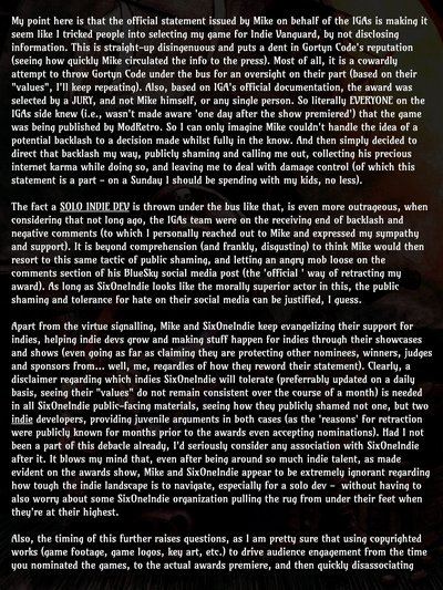 Театр лицемерия и абсурда: Организаторы Indie Game Awards отобрали награду у игры&nbsp;Chantey