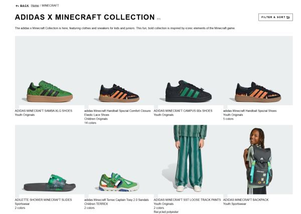 Модно, стильно, пиксельно: Adidas выпустил коллекцию одежды в&nbsp;стиле Minecraft