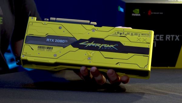 Nvidia разыграет сверхредкую GeForce RTX 2080 Ti Cyberpunk 2077 Edition с автографом Хуанга к юбилею игры