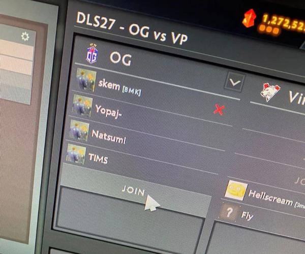 Игроки OG перед матчем с VP поставили аватарку с рукопожатием Флая и Нотейла на TI8