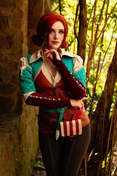 Модель повторила очаровательный образ Трисс из&nbsp;третьего &laquo;Ведьмака&raquo;